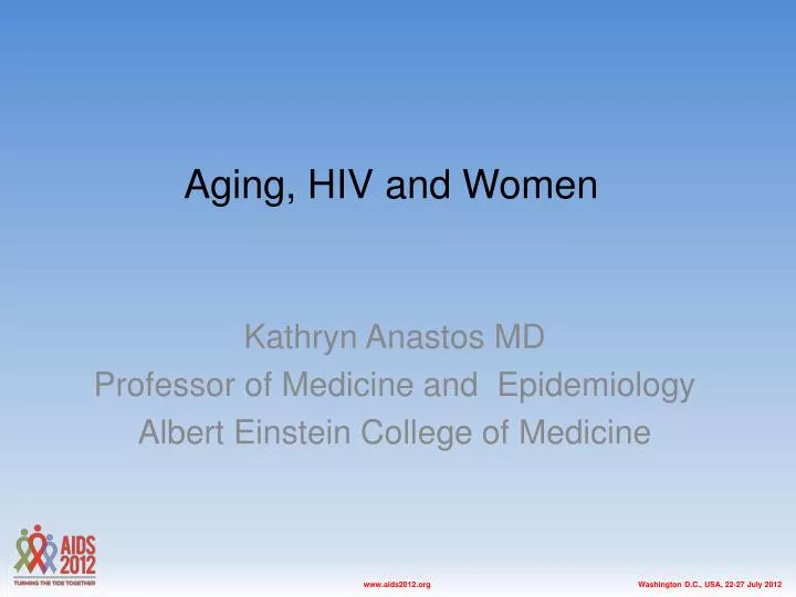 aging hiv and women