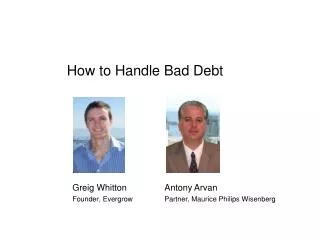 How to Handle Bad Debt