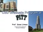 Overview of Graduate Programs in Computer Science at University of Pittsburgh - slide 1