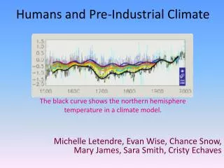 Humans and Pre-Industrial Climate
