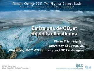 Emissions de CO 2 et objectifs climatiques