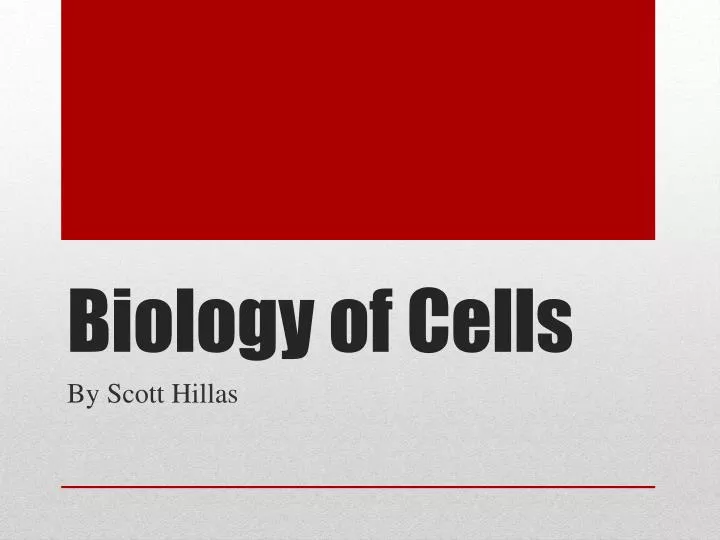 biology of cells