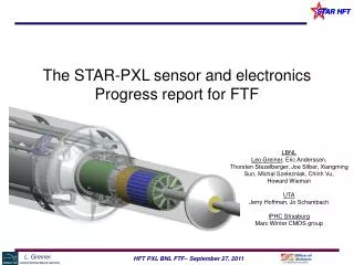 LBNL Leo Greiner , Eric Anderssen ,