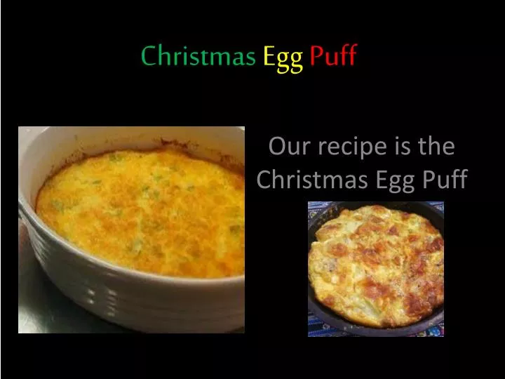 christmas egg puff
