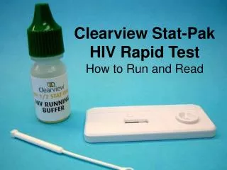 Clearview Stat-Pak HIV Rapid Test How to Run and Read