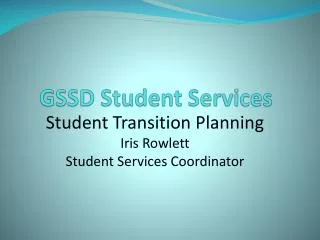 GSSD Student Services