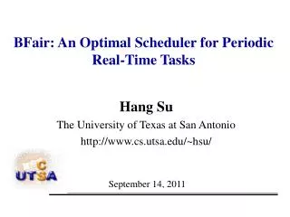 BFair: An Optimal Scheduler for Periodic Real-Time Tasks