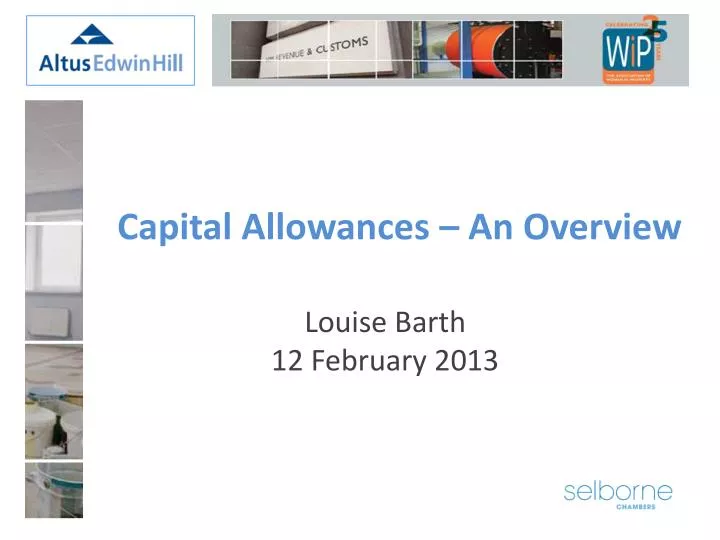 capital allowances an overview
