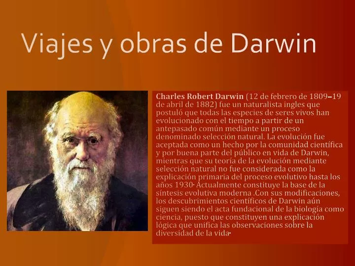 viajes y obras de darwin