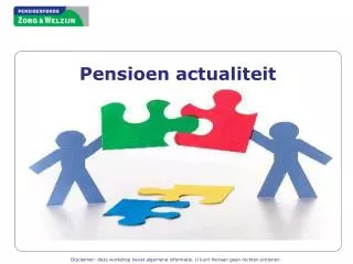 pensioen actualiteit