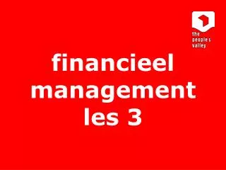 financieel management les 3