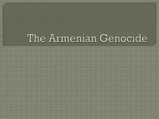 the armenian genocide