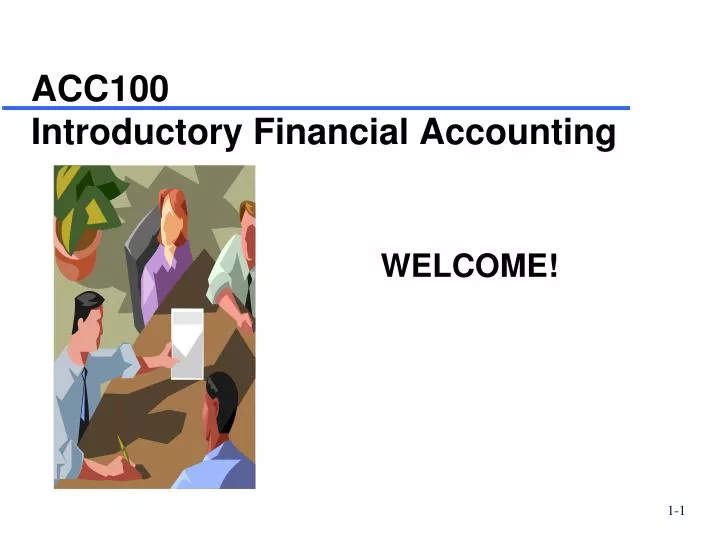 acc100 introductory financial accounting