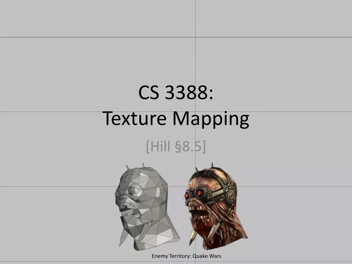 cs 3388 texture mapping