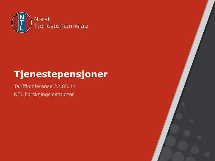 tjenestepensjoner