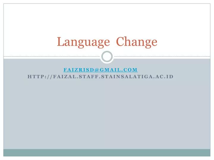 language change