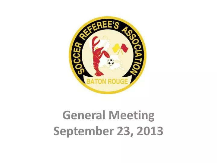 general meeting september 23 2013