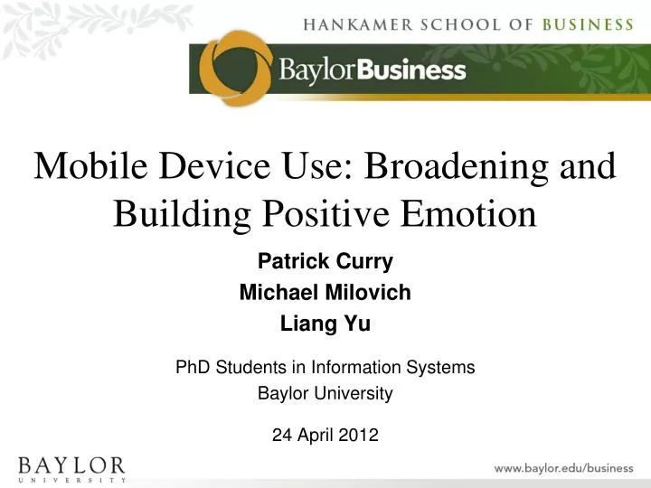 mobile device use broadening and building positive emotion