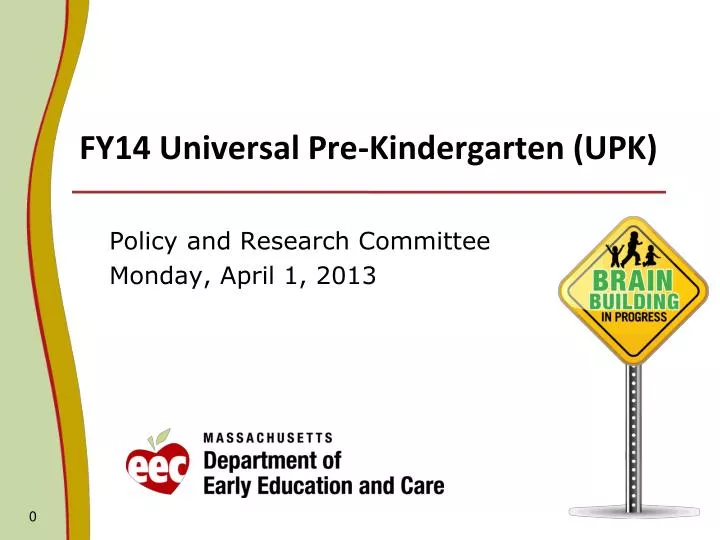 fy14 universal pre kindergarten upk
