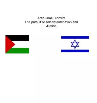 Arab-Israeli conflict The pursuit of self-determination and Justice