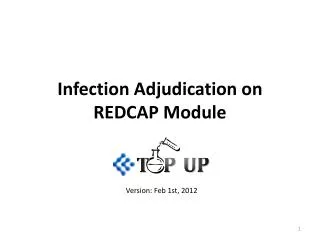 Infection Adjudication on REDCAP Module