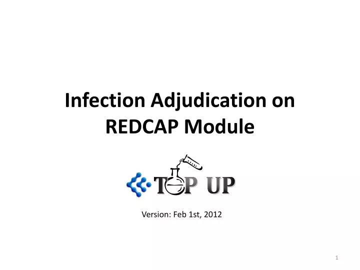 infection adjudication on redcap module