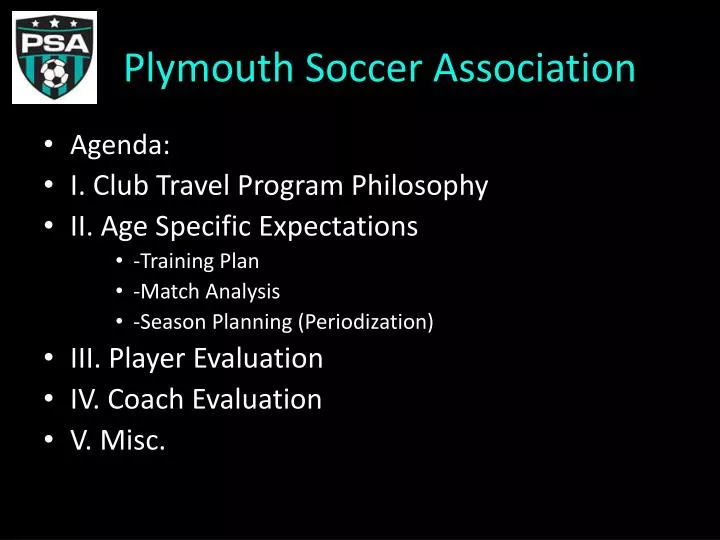 plymouth soccer association