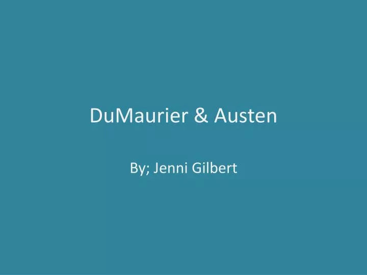 dumaurier austen