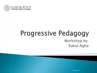 Progressive Pedagogy