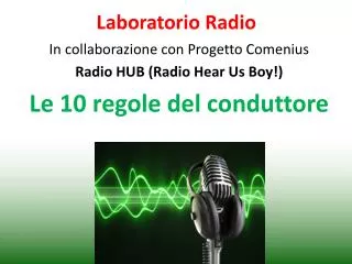 laboratorio radio