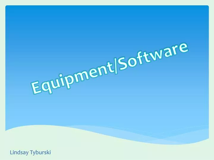 equipment software