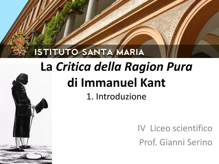 la critica della ragion pura di immanuel kant 1 introduzione