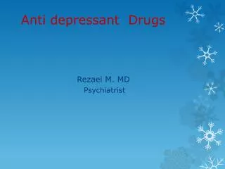 Anti depressant Drugs