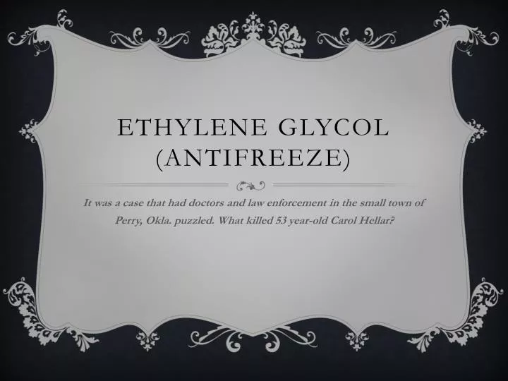 ethylene glycol antifreeze