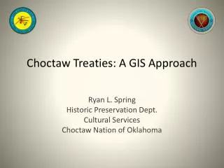 Choctaw Treaties: A GIS Approach