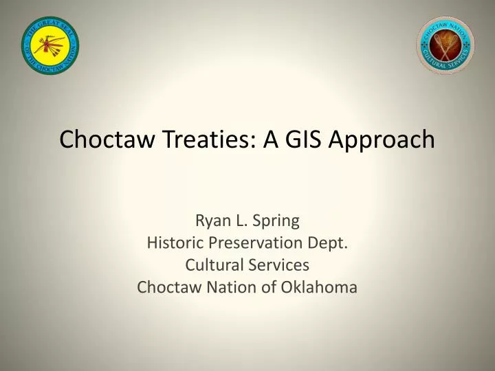 choctaw treaties a gis approach