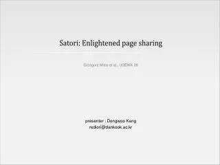 Satori: Enlightened page sharing