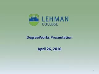 DegreeWorks Presentation