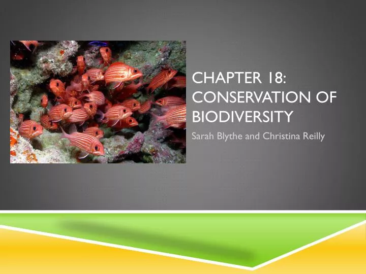 chapter 18 conservation of biodiversity