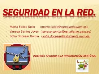 seguridad en la red