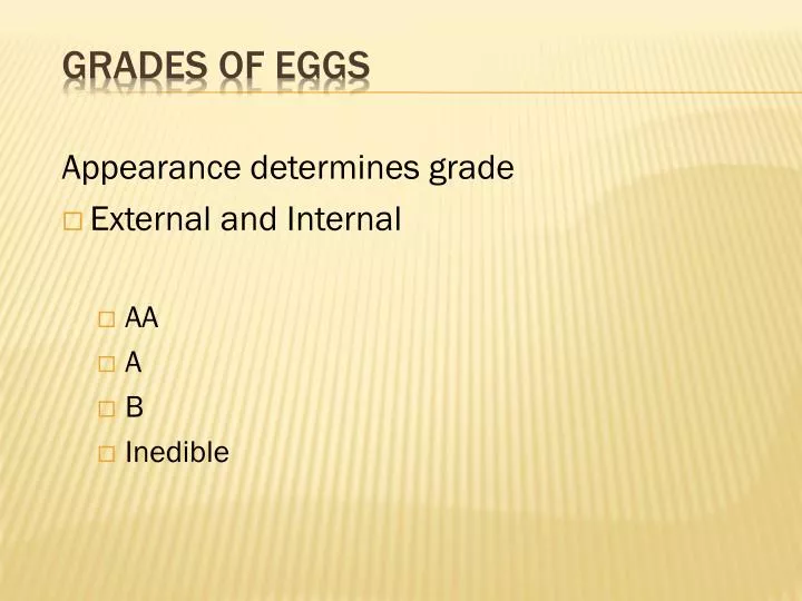 grades of eggs