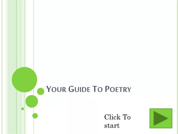 your guide to poetry