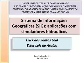 sistema de informa es geogr ficas sig aplica es com simuladores hidr ulicos
