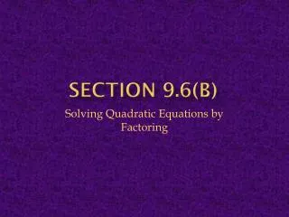 Section 9.6(B)