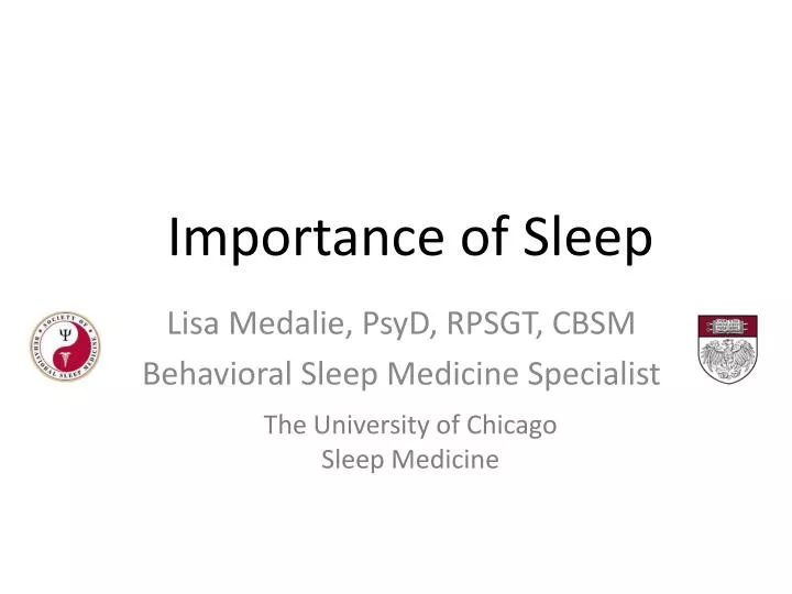importance of sleep
