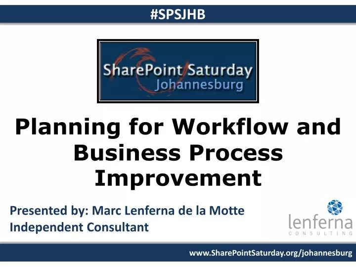 planning for workflow and business process improvement