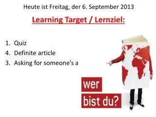 learning target lernziel