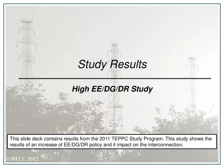 study results high ee dg dr study