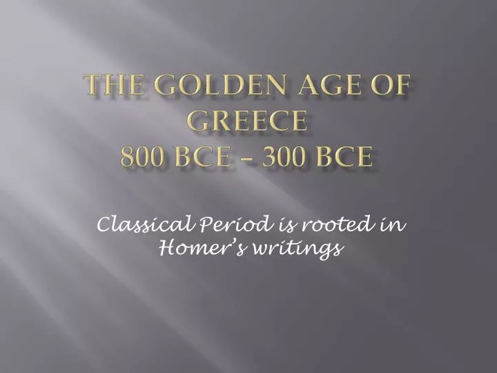 the golden age of greece 800 bce 300 bce