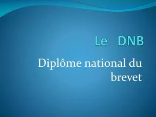 le dnb